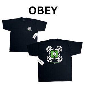 "NWT" OBEY Haus Musick Black T-Shirt (L)
